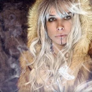 boho faux fur hooded jacket